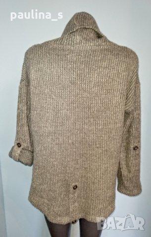 Два различни броя / Сив пуловер тип туника "Only" и "Pieces" , снимка 6 - Блузи с дълъг ръкав и пуловери - 28357791