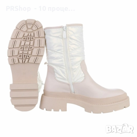 Дамски ботуши - Бежови/Сиви/Кафяви, снимка 3 - Дамски ботуши - 52017103