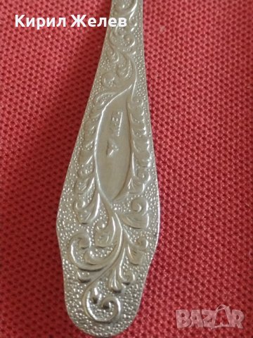 Стара лъжичка за кафе чай от соца красива орнаментика за КОЛЕКЦИЯ ДЕКОРАЦИЯ БИТОВ КЪТ 31649, снимка 5 - Други ценни предмети - 43818497