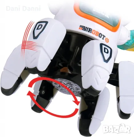 Танцуваща космическа патица - интерактивна играчка със светлини и музика, снимка 6 - Електрически играчки - 49306766