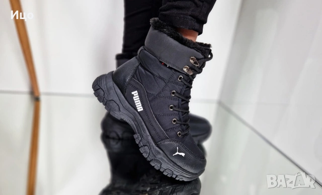 Дамски зимни високи обувки (боти) , снимка 11 - Маратонки - 53183641