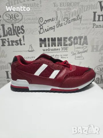 Мъжки маратонки - Червени , снимка 2 - Маратонки - 48850408