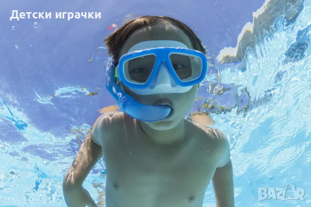 Детски комплект маска и шнорхел за плуване Aqua, Bestway, UV защита, снимка 18 - Други - 50061832