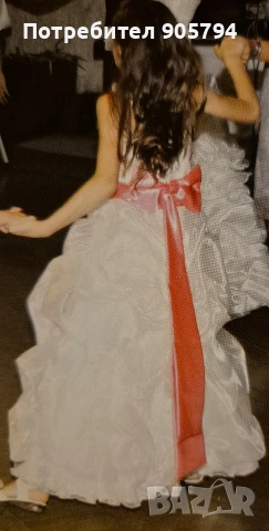 Шаферска рокля 5-6г., снимка 2 - Детски рокли и поли - 53399276