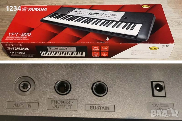 НОВ синтезатор клавир пиано YAMAHA YPT-260 с 5 октави, снимка 8 - Синтезатори - 53298889
