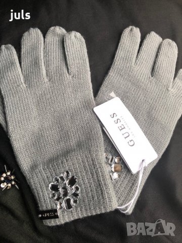 Оригинални дамски ръкавици Guess с камъни, снимка 3 - Ръкавици - 27084477