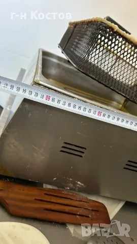 Фритюрник на ток професионален за понички, мекици, пирошки,за пържене на големи неща 30 литра , снимка 3 - Обзавеждане на кухня - 50231439