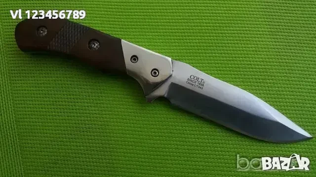 Ловен нож COLT Fixed Blade Knife,8CR13Mov,кожа, снимка 2 - Ножове - 50805931