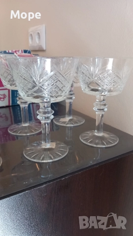 Кристални чаши Ропотамо за вино и шампанско , снимка 3 - Чаши - 51795588