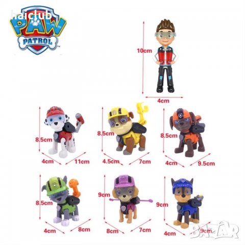 Фигури Пес патрул . Пес Патрул/Paw patrol, снимка 3 - Кукли - 30916674