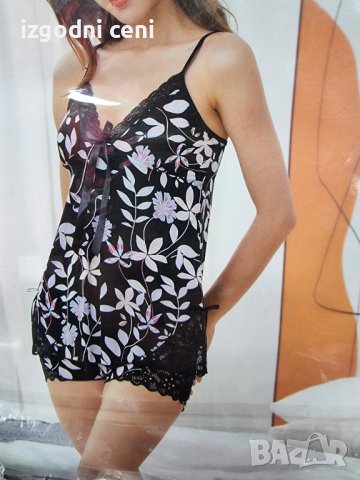 Красива пижама - потник с боксерки - модел 1 , снимка 1