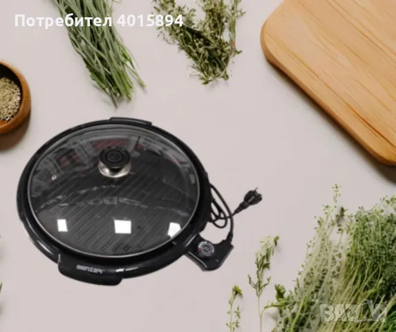 електрическа оребрена скара с капак, снимка 5 - Други - 48265201