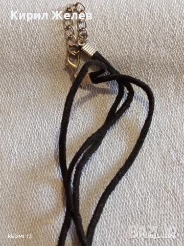 КОЛИЕ с ВИСУЛКА във ФОРМАТА на ДВЕ ВЪЛЧИ ГЛАВИ и ЧЕРЕП 42450, снимка 6 - Колиета, медальони, синджири - 52492456