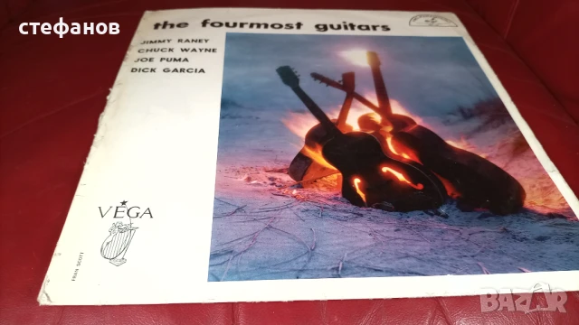 Дългосвиреща грамофонна плоча THE FOURMOST GUITARS Jimmy Raney, Chuck Wayne, Dick Garcia, Joe Puma