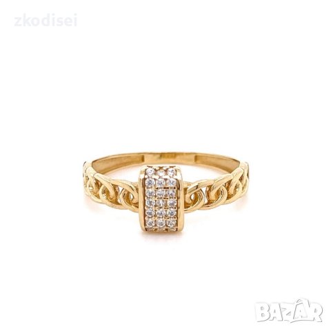 Златен дамски пръстен 2,04гр. размер:59 14кр. проба:585 модел:21896-2