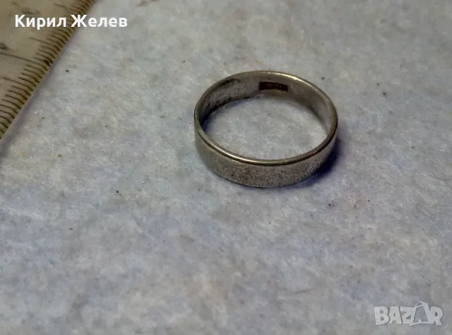 СТАР СРЕБЪРЕН ПРЪСТЕН Тип ХАЛКА СРЕБРО ВИСОКА ПРОБА с РЯДЪК ПЕЧАТ МАЙСТОРСКА РЪЧНА ИЗРАБОТКА 30569