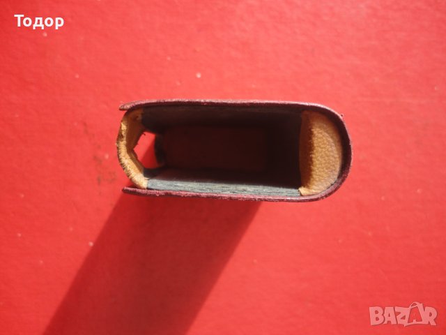 Старинен кожен кибритник държач за кибрит, снимка 6 - Антикварни и старинни предмети - 43790565