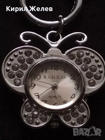 Ключодържател часовник с кристали GIULIO QUARTZ WATER RESISTANT 42327, снимка 2 - Дамски - 43619181