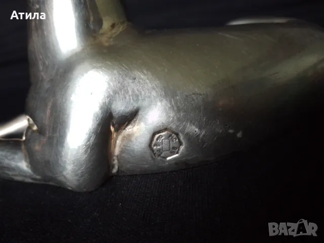 статуетка куче сребро 8/16.5 см, снимка 6 - Статуетки - 50349540