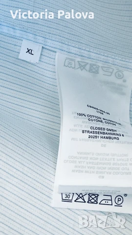 Скъпа риза модерно райе CLOSED , снимка 5 - Ризи - 51303139