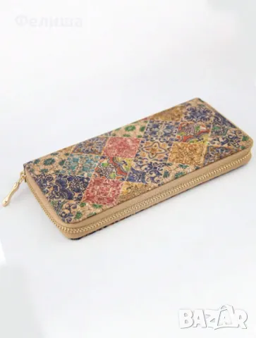  	Дамски Портфейл Винтидж Ретро Стил със Златен Цип, снимка 2 - Портфейли, портмонета - 50206976