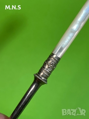 Английкса сребърна  Лъжица за сладко., снимка 13 - Антикварни и старинни предмети - 52848189