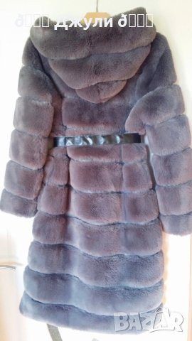 Палто с естествен косъм от чинчила, снимка 7 - Палта, манта - 43780571