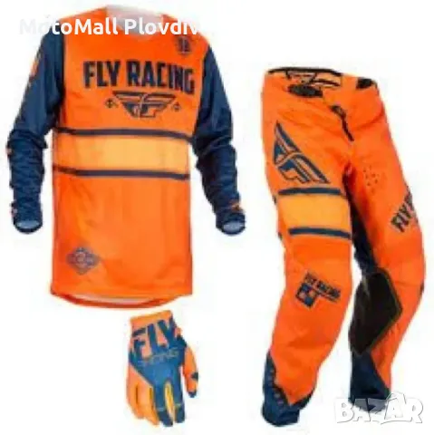 Fly racing джърси kinetic era orange navy мотокрос фанелка, снимка 3 - Аксесоари и консумативи - 49160192