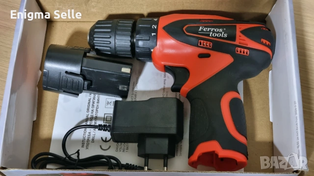 Акумулаторен винтоверт марка Ferros Tools.  