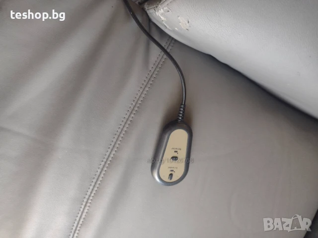 Фотьойл сива кожа забележки по кожата ПРЕОЦЕНЕН ПРОДУКТ, снимка 3 - Дивани и мека мебел - 50976080