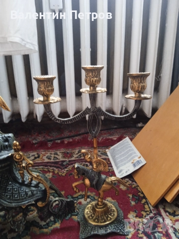 Английски бронзов часовник, снимка 4 - Антикварни и старинни предмети - 52490587