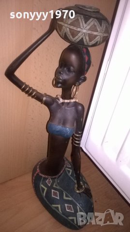 поръчана-афро дама-дървена фигура-внос франция, снимка 8 - Колекции - 26333678