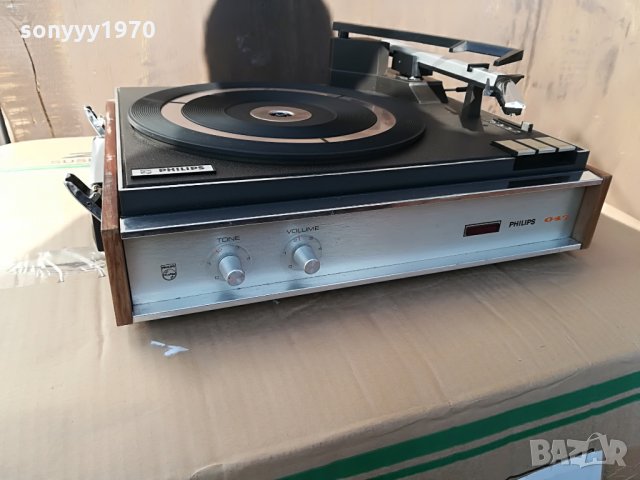 PHILIPS 047-ГРАМОФОН-РЕТРО КОЛЕКЦИЯ-ВНОС ХОЛАНДИЯ, снимка 5 - Грамофони - 27729380