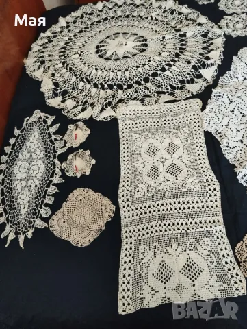Красиви плетени покривки , едновремешни, снимка 12 - Антикварни и старинни предмети - 50431446