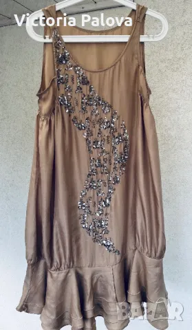 Красива копринена рокля, снимка 2 - Рокли - 41629206