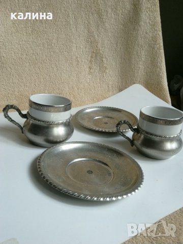 Поднос,чайник,захарница, чашки Антика!, снимка 10 - Други - 26343242