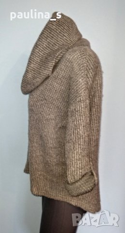 Кроп пуловер с щедра поло яка "Only" ® / голям размер, снимка 3 - Блузи с дълъг ръкав и пуловери - 28357791
