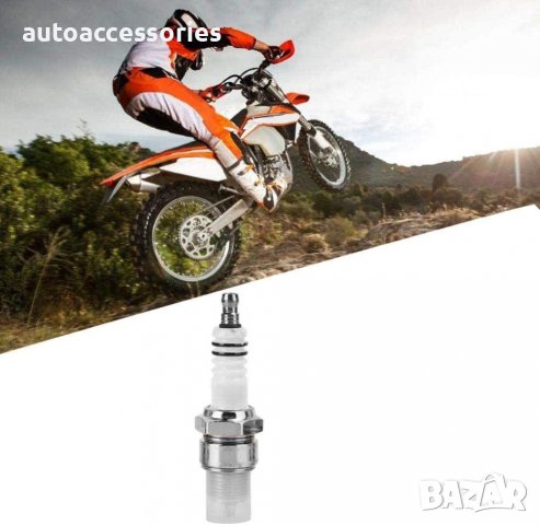 3000006883 Свещ запалителнa NGR E6TC-7812 къса резба мотоциклет,скутер и мотопед, снимка 1