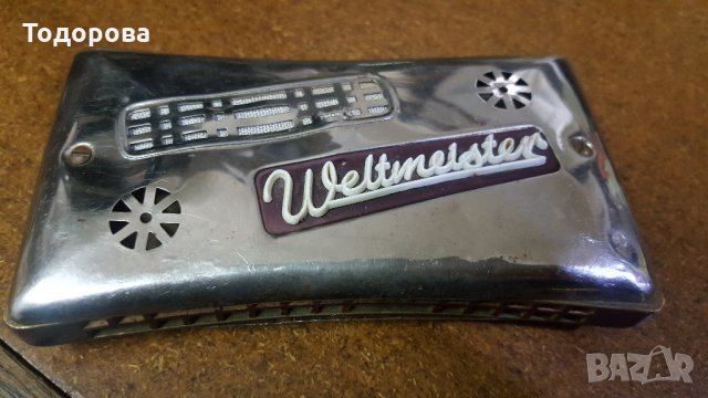 Старинна двустранна хармоника Weltmeister