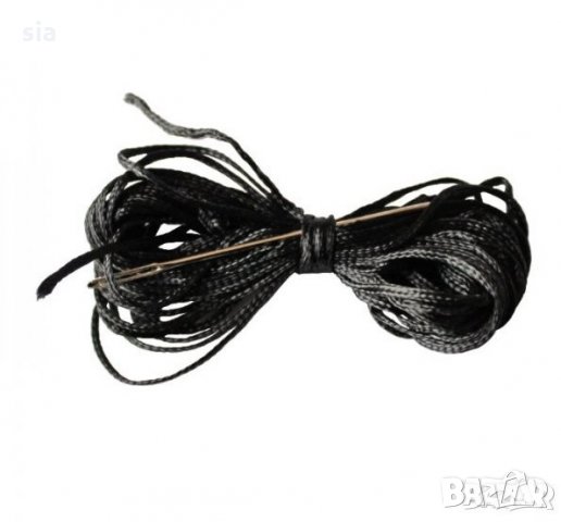 Калъф шиещ, гладка черна кожа с релеф и черен конец, снимка 2 - Аксесоари и консумативи - 34911779