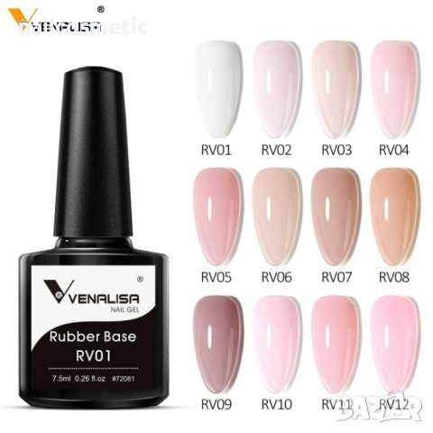 ПРОФЕСИОНАЛНА КАМУФЛАЖНА КАУЧУКОВА БАЗА 7,5МЛ - VENALISA, снимка 2 - Продукти за маникюр - 38978821