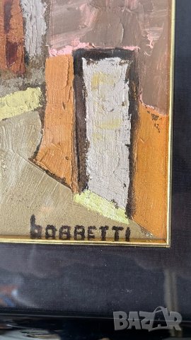 Голяма маслена картина на Borretti 1971, снимка 2 - Картини - 44064553