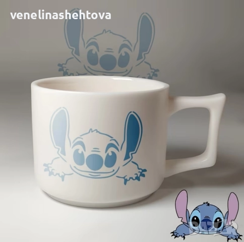 4 броя Стич шаблон стенсил декорация торта скрапбукинг текстил дърво , снимка 3 - Други - 52770111