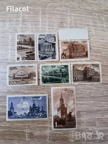 СССР 1946 г. Изгледи от Москва пълни серии MNH