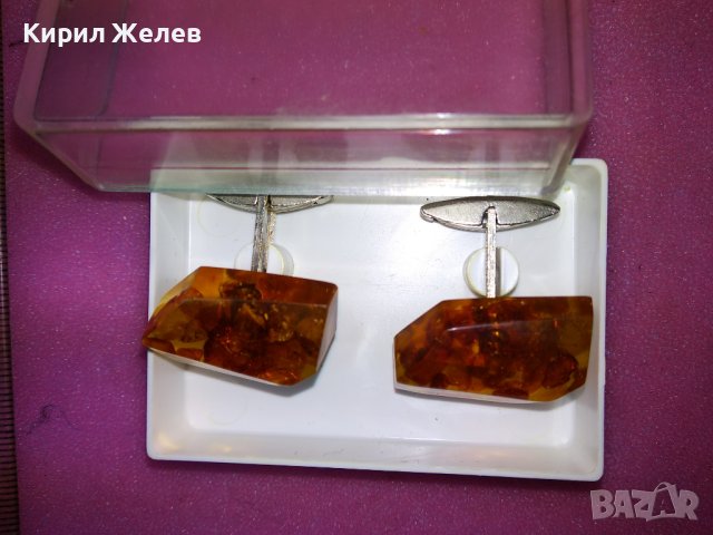 СТАРИ РУСКИ КЕХЛИБАРЕНИ БУТОНЕЛИ НАТУРАЛЕН БАЛТИЙСКИ КЕХЛИБАР РЕТРО КОПЧЕТА за РЪКАВЕЛИ - СССР 39618, снимка 10 - Антикварни и старинни предмети - 44137859