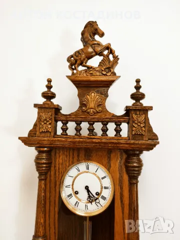 Старинен немски стенен часовник Франц Хермле, снимка 11 - Стенни часовници - 49161844