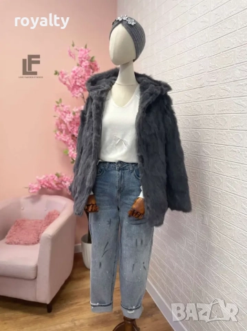 Еко Палто LFS The Beauty Grey 9416, снимка 3 - Палта, манта - 52841110