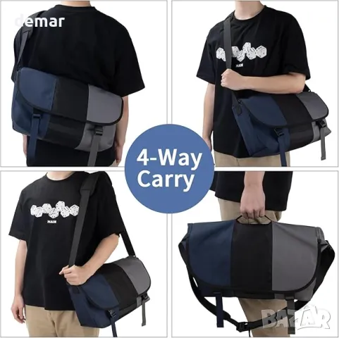 HP Hope Messenger Bag: Класическа чанта за лаптоп с размер 15.6 инча, снимка 6 - Чанти - 49824316