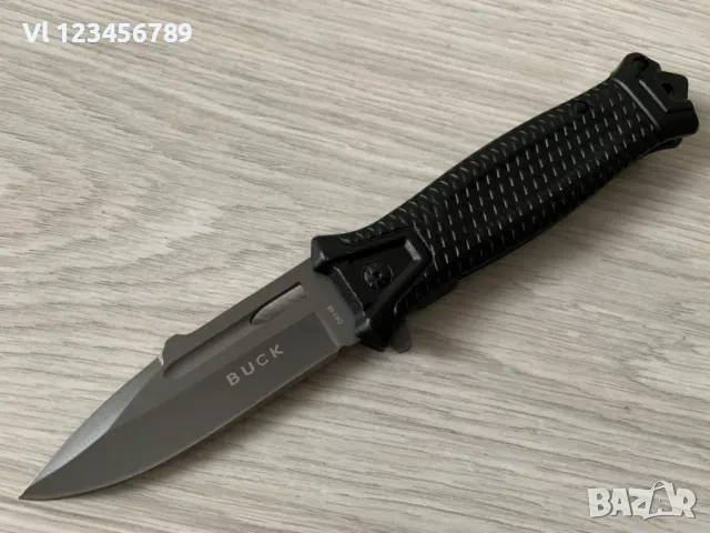 Сгъваем автоматичен нож Buck-Da148-90х225 мм Black eddition, снимка 1