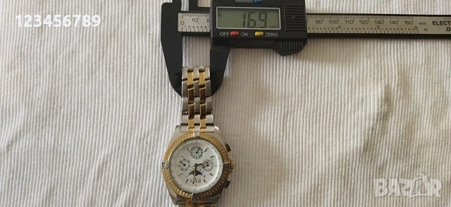 Кварцов мъжки Швейцарски часовник, работещи всички стрелки, снимка 2 - Мъжки - 53578855